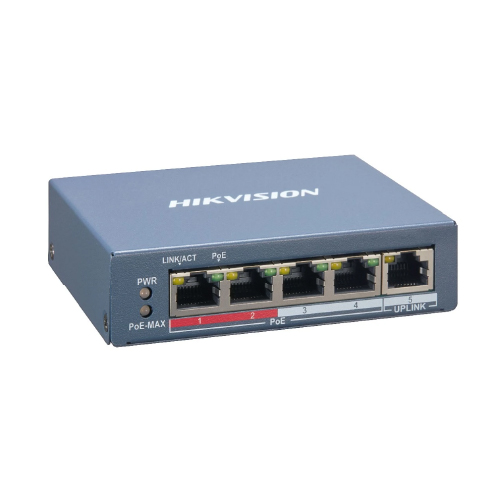 SWITCH 4 PUERTOS PoE 10/100 + UPLINK 1000