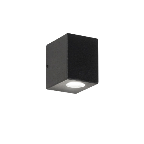 APLIQUE UNIDIRECCIONAL RECTANGULAR GU10  HIERRO NEGRO