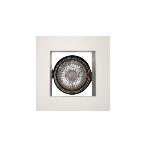 Spot de embutir para dicro móvil cuadrado color platil