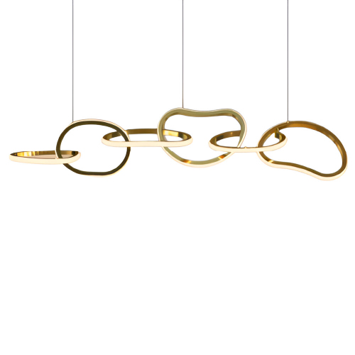 COLGANTE LED 86W  BLANCO DINAMICO ORO TITANIO GARRID