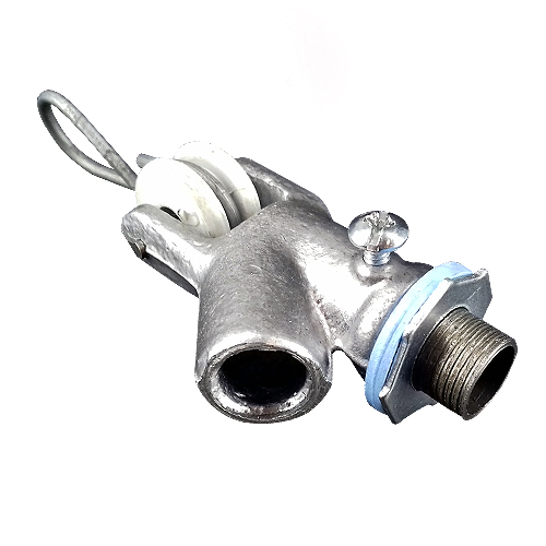 GANCHO POLICARB.P/TUBO T8 METAL.  4001 1