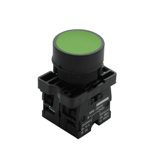 CABEZAL PULSADOR PLASTICO VERDE SLPRN2