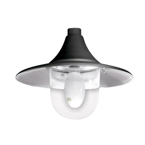 Alumbrado publico tulipa policarbonato e27 verde