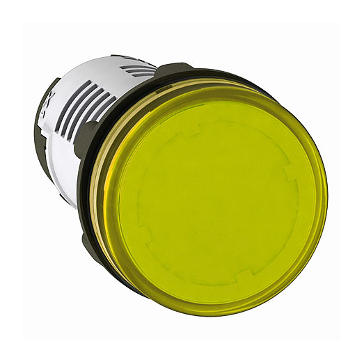 PIL.LUM.PLAST.MONLIT.D22 AMBAR C/LED 220VCA IP54