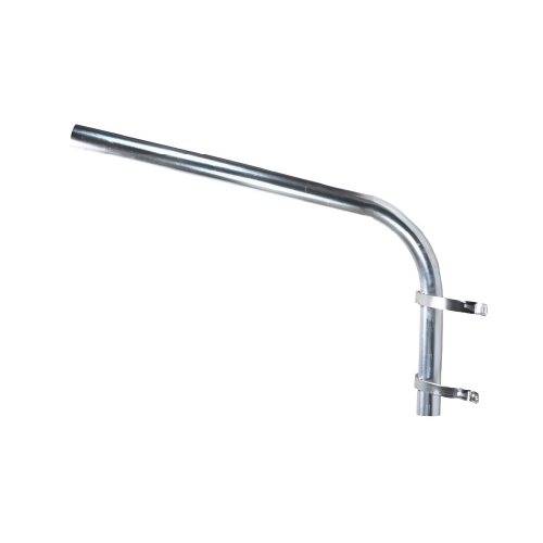 Brazo iluminación 60.3mm galvanizado con 2 abrazaderas soldadas