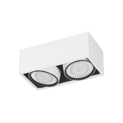 APLIQUE ALUMINIO CARDANICO 2 X AR111 BLANCO