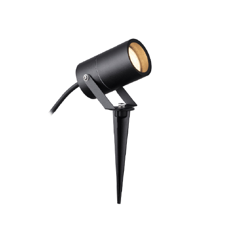 SPOT P/ GU10 ALUMINIO C/ JABALINA NEGRO