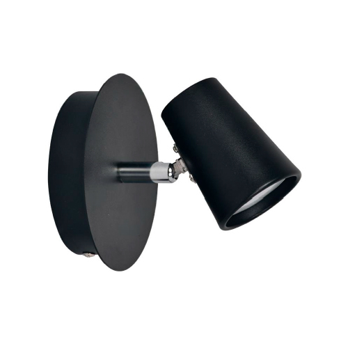 Aplique 1luz GU10 negro Sonata