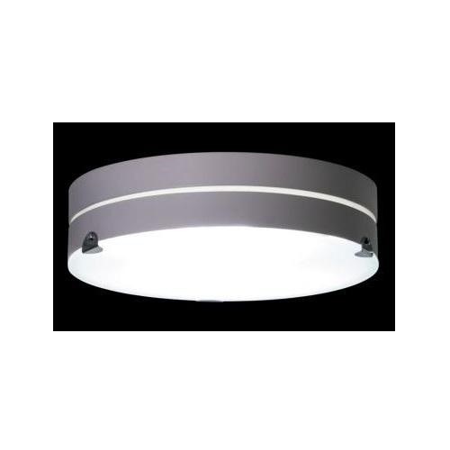 PLAFON RED.27CM 2XE27 GRIS C/ARO BCO.H100.G