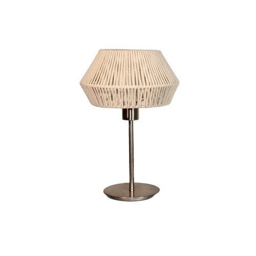 Velador E27 de cuerda natural modelo Mini Flora