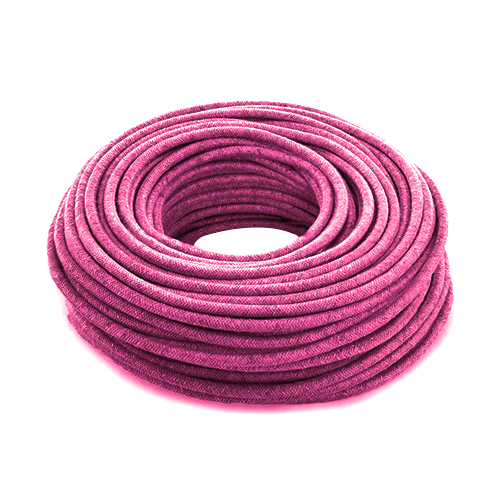 CABLE TEXTIL 2x0.75 FUCSIA xmt.