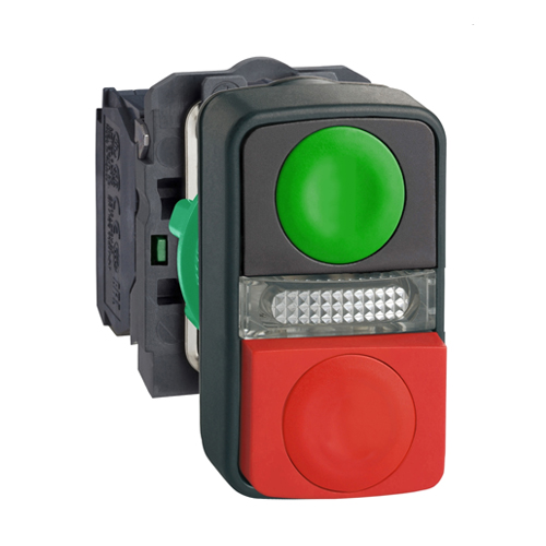 PULSADOR DOBLE LUM LED 24VCA/C XB5AW73731B5