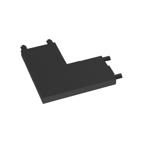 CONECTOR TIPO L RECTO P/ RIEL MAGNETICO SKYLINE NEGRO