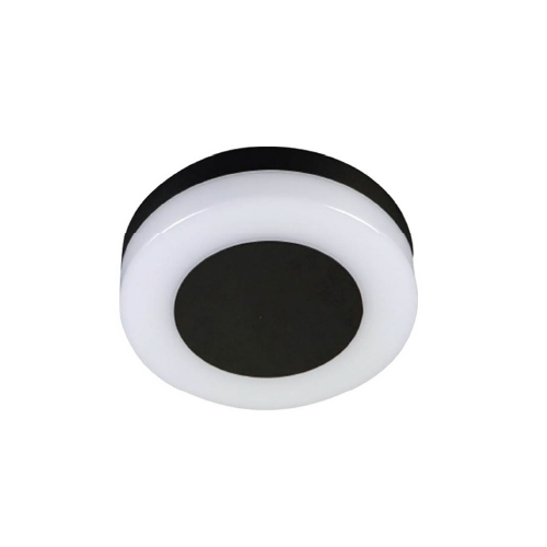 APLIQUE DE ALUMINIO 22CM LED LUZ CALIDA 3000K12W IP54  NEGRA