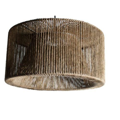 Colgante 1 luz 50 x 22 cm Urbano yute