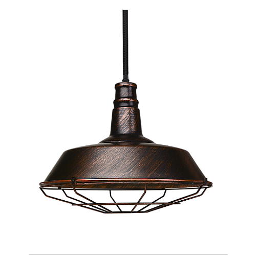 LUMINARIA INDUSTRIAL C/REJA COBRE VIEJO