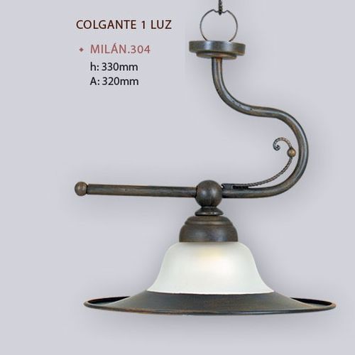 COLGANTE 1 LUZ MOD.  MILAN 304
