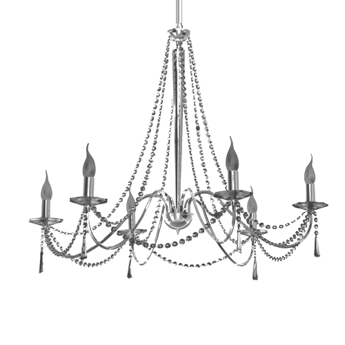 Araña E14 6 luces cromo modelo Marisa