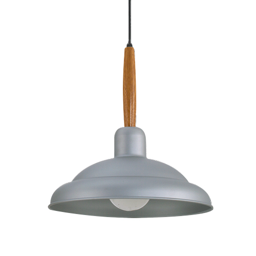 Colgante microtexturado con madera clara