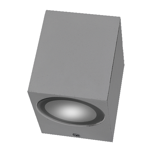 UNIDIRECCIONAL P/DIC. GU10 50W RECTO GRIS