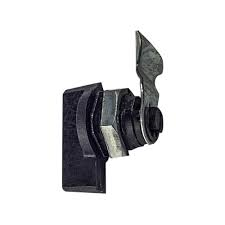 CERRADURA MEDIA VUELTA CON LLAVE MEDIANA ARO NEGRO