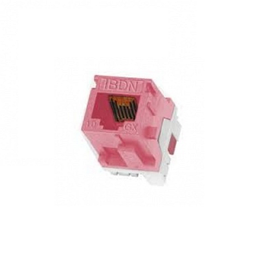 JACK RJ45 CAT6A, ROJO (MDVO) 10GX