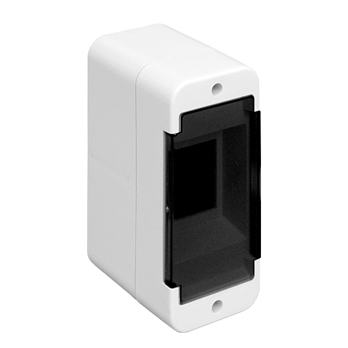 Caja din exterior 1/2 bocas con puerta