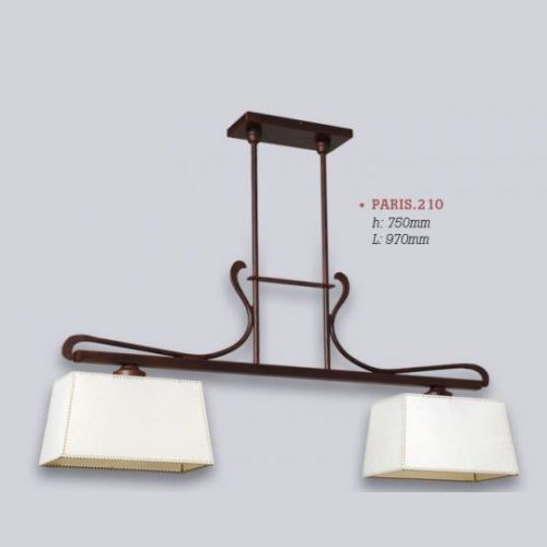 Barral de 2 luces con pantalla