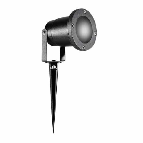 Estaca de jardín para dicro GU10 color negro