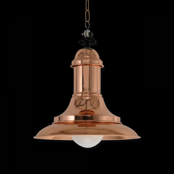 COLGANTE GRANDE 36CM E27 COBRE BRILLO