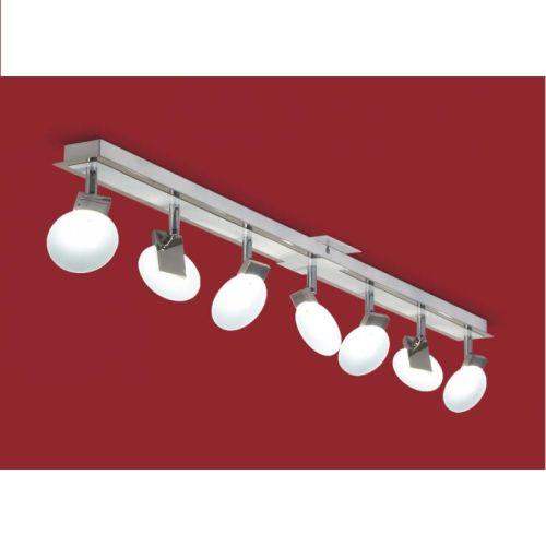 PLAFON LINEAL 7 LUCES LED 6,8W CROMO MISTERIO II 20027-7