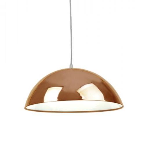 Colgante semiesfera color cobre brillante