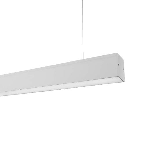 COLGANTE DE ALUMINIO LED 30W 4400LM 5000K 1130MM BLANCO