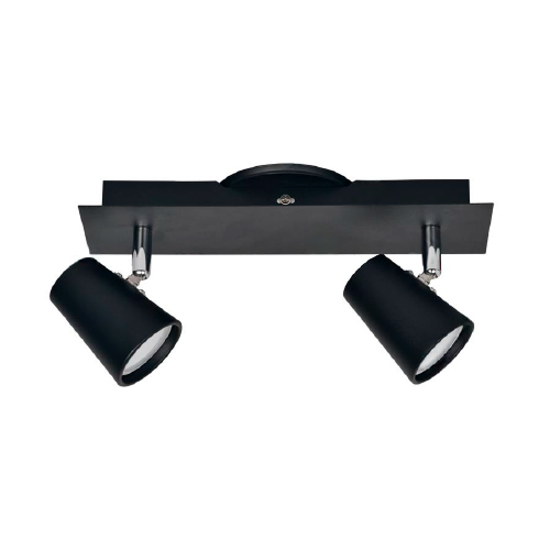 APLIQUE 2 LUCES GU10 NEGRO SONATA