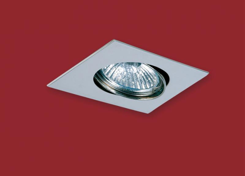 SPOT EMB.DICRO CUADRADO MOV GU10 .ACERO 18525