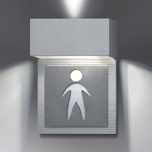 Señalador "hombre" g9 40W gris