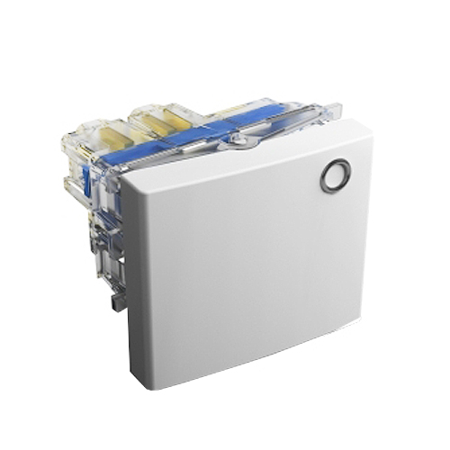 INT.UNIP.MED.1 PTO.C/NEON 16AX-250V Bco.45332