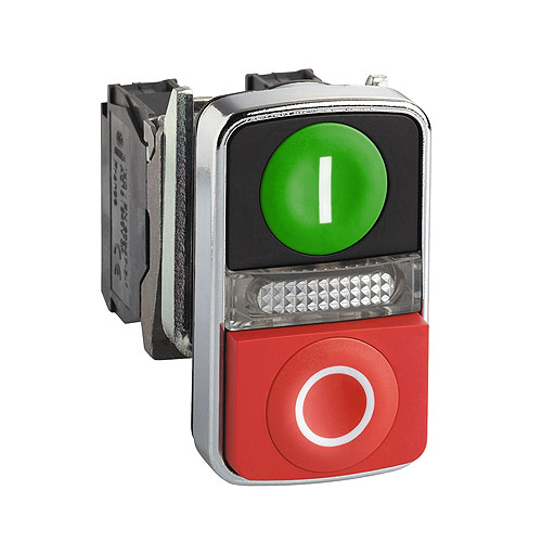 PULS.LUM.DOBLE C/LED 220V. XB4BW73731M5