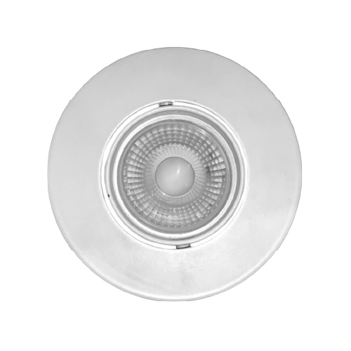 Spot embutir aluminio para dicroica movil redondo blanco