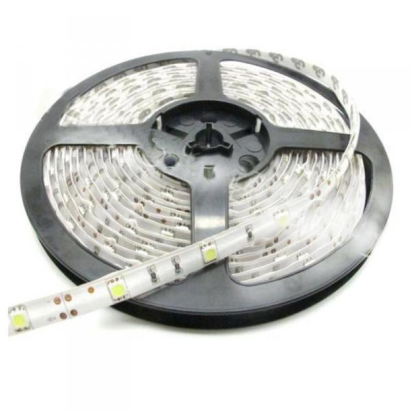TIRA DE LED 5050/60 5MTS 24VOL LUZ DIA 6000K IP66
