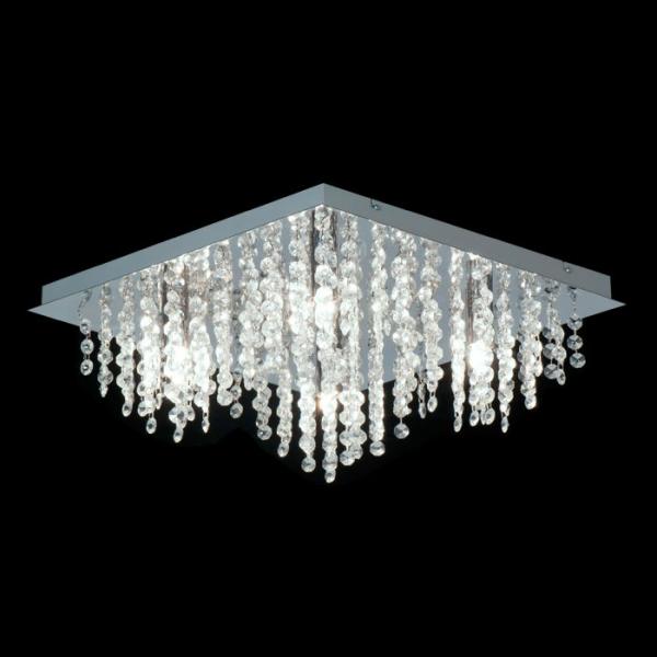 Plafon 40x40 veronese 4 luces g9 cromo