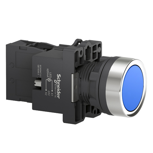 PULS.LUM.C/LED AZUL 24VAC/CC 1NA XA2EW36B1