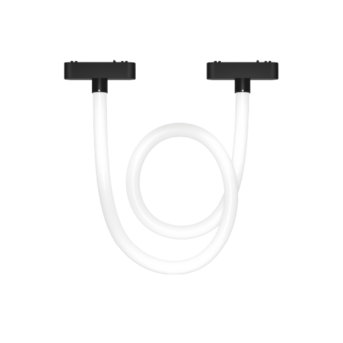 Tubo flexible difuso negro p/ riel magnet skyline 10W 2700K 360 grados