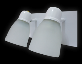 Aplique 2 luces e27 platil
