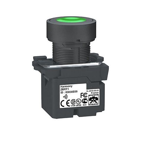 PUSADOR VERDE CON TRANSM ZB5RTA3