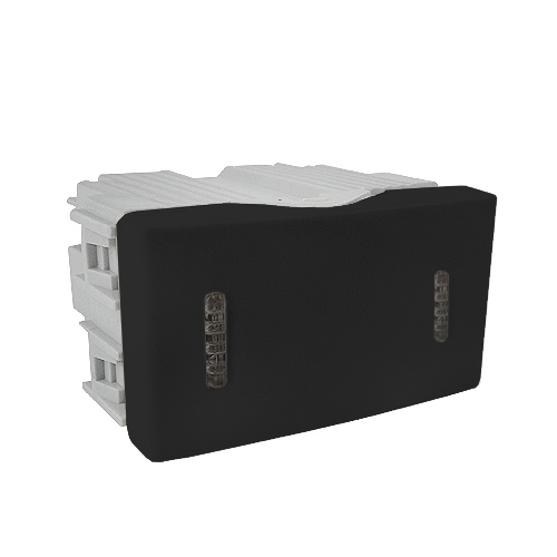 Interruptor combinación unipolar negro