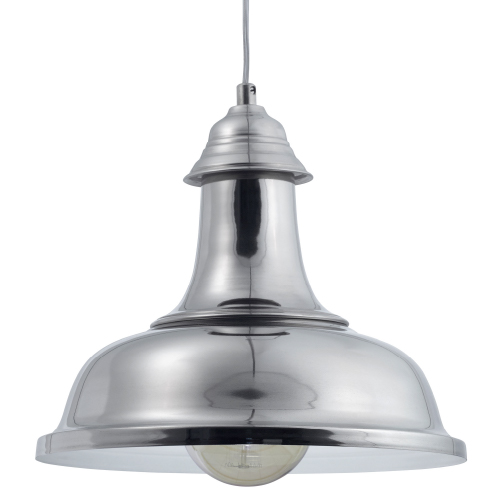 Colgante colonial 1xE27 cromo 30,5cm