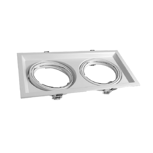 EMBUTIDO  CARDANICO 2 X AR111 BLANCO