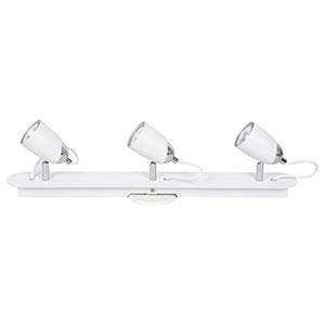 Aplique 3 luces GU10 blanco konus
