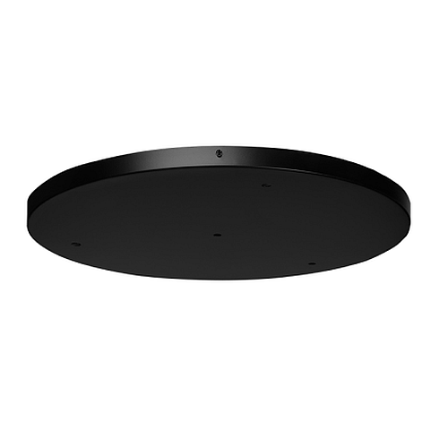 FLORON METALICO REDONDO NEGRO